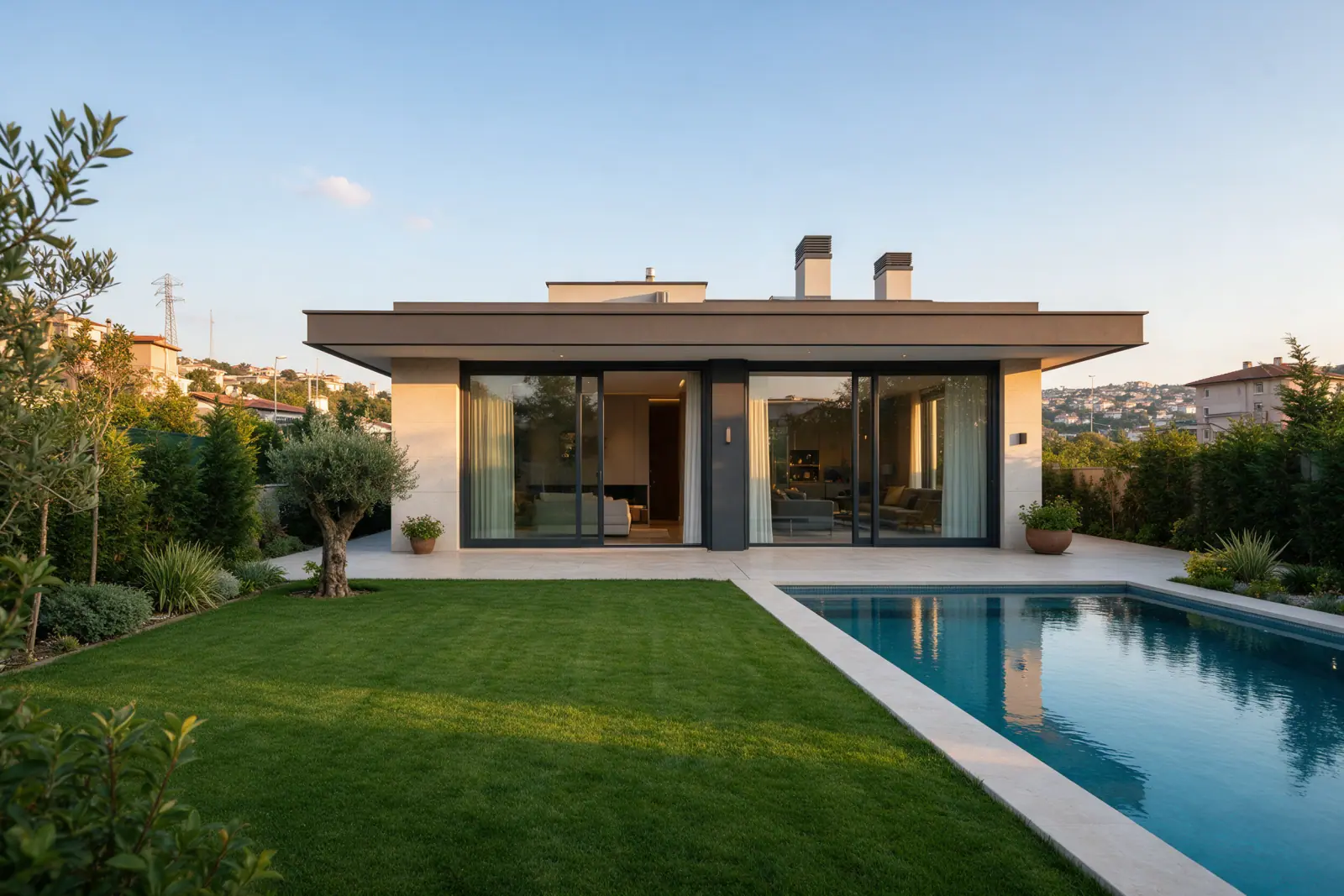 Taşdelen'de yeni teslim havuzlu villa